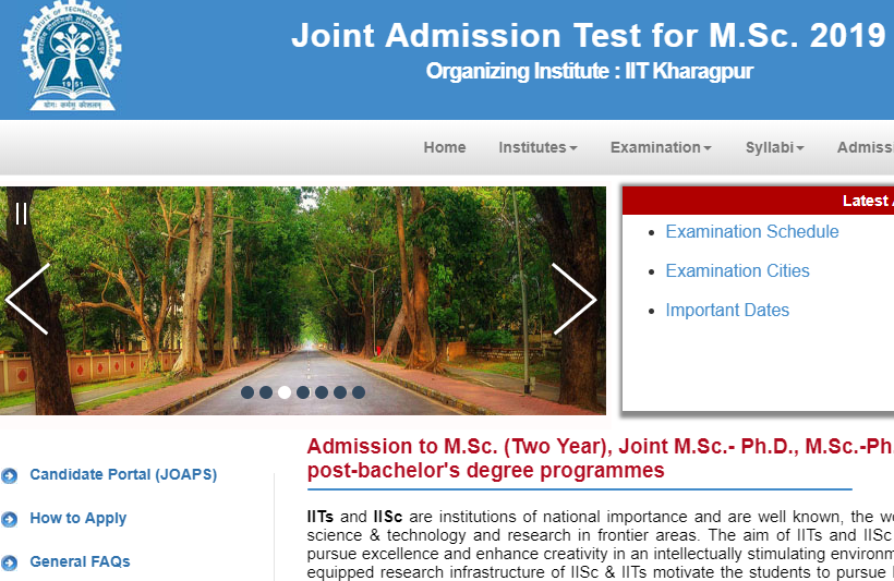 IIT JAM 2019 Registration