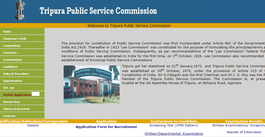 TPSC Recruitment 2018