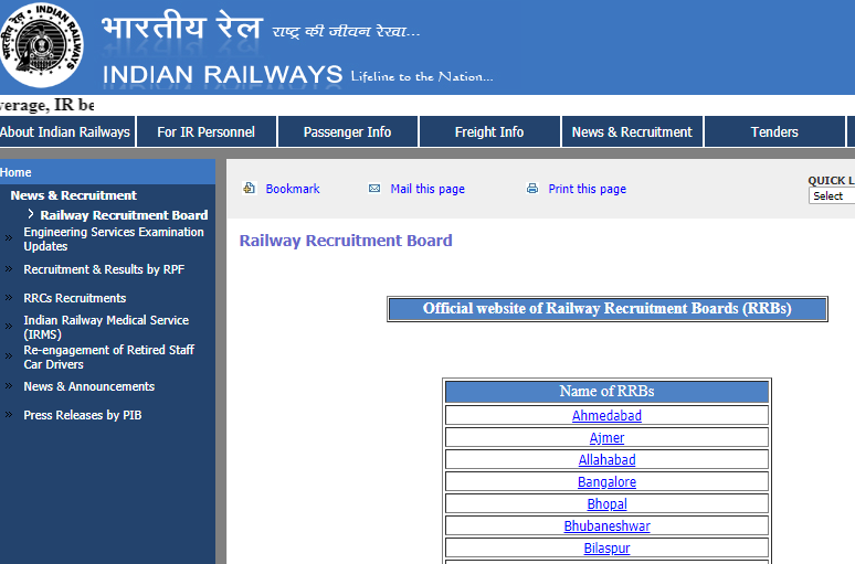 RRB Group C Admit Card 2018