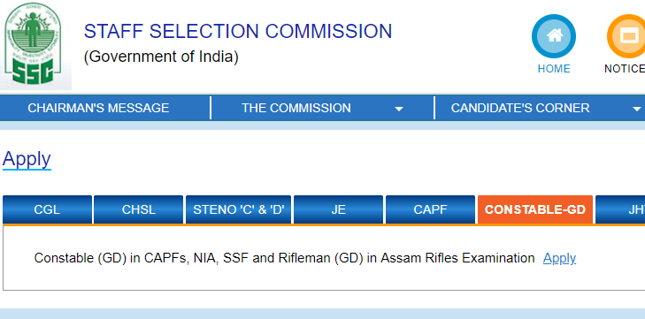 SSC Constable GD Recruitment 2018