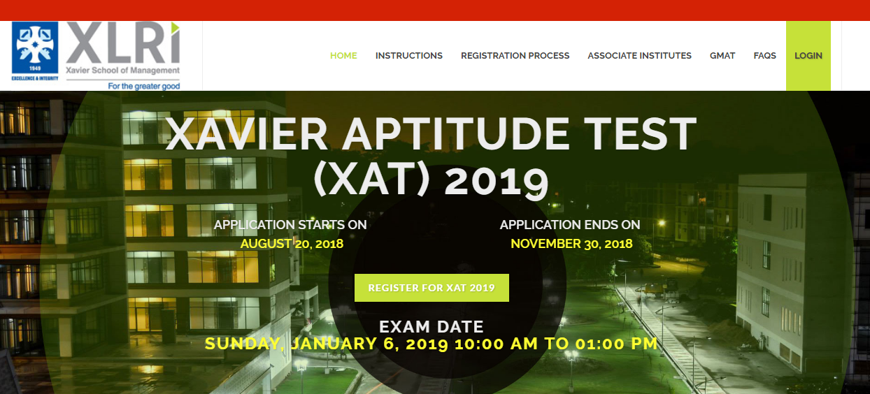 XAT 2019 Application Form