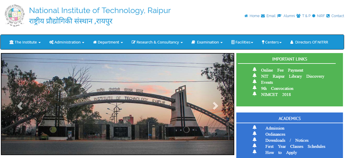 NIT Raipur Recruitment 2018: Trainee Technician, Engineer 4 Vacancies