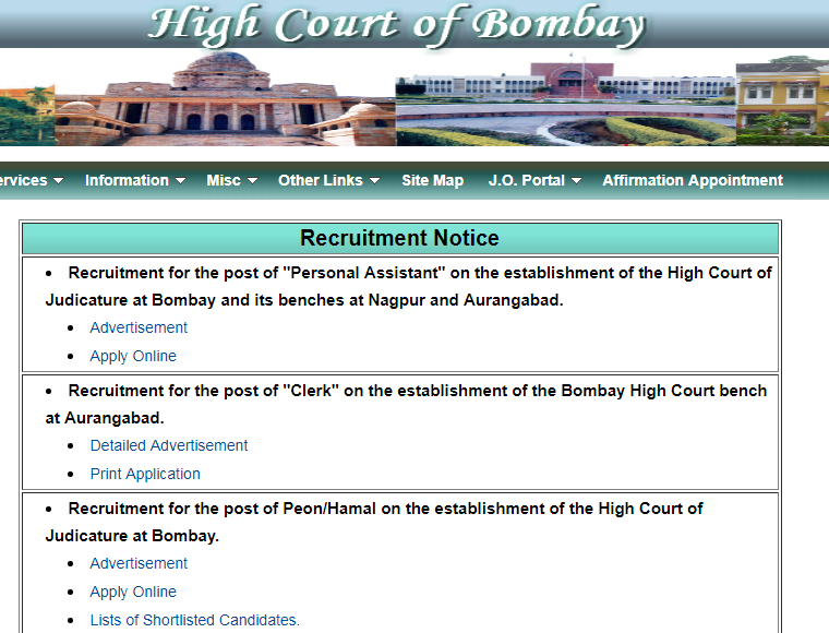 Bombay High Court Official Website