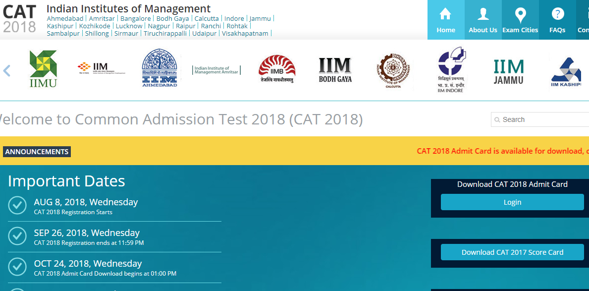 CAT Exam Pattern and Syllabus 2019