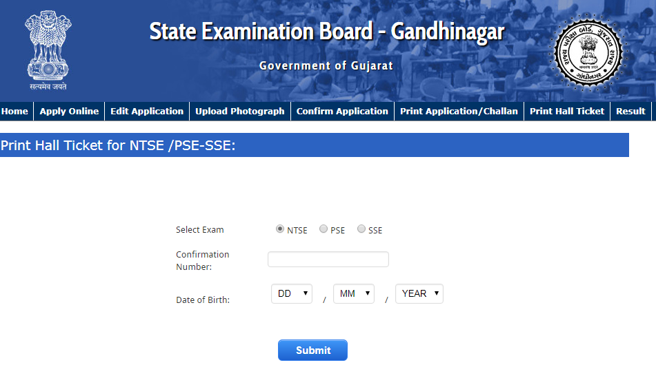 SEB Exam Hall Ticket 2018 Download