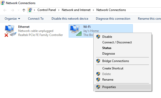 DNS error fixing - active Internet Connection