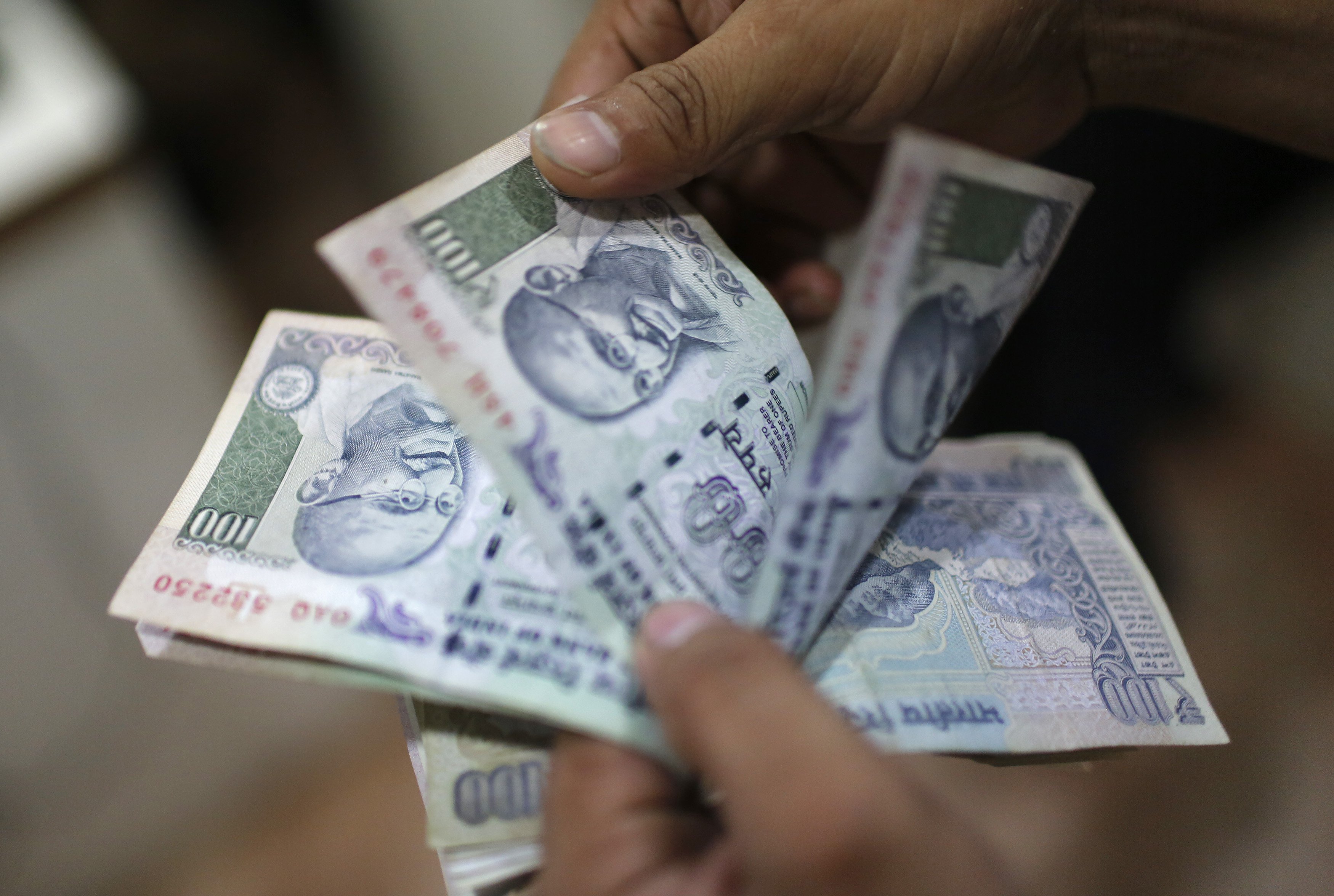  On Wednesday morning the Indian rupee advanced against the US Dollar
