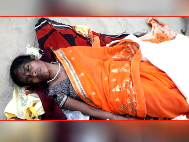 A woman in Bhojpur district was almost set on fire by her husband and in-laws as she was unable to bear a baby.