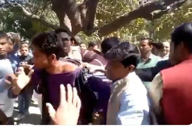 Bjp Workers Beat A Up Student And Called Him A Terrorist After He 