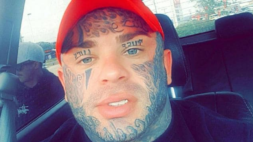 Man With Face Tattoo That Says “Not Guilty” Has Been Sentenced To Serve