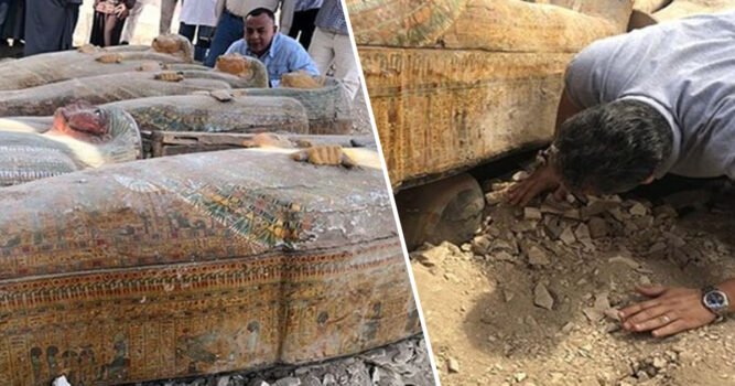 Archaeologists Working In Egypt Uncover 20 Ancient Wooden Coffins Near ...