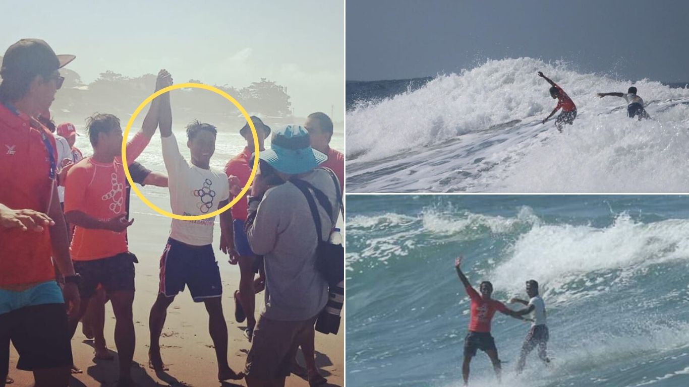 Filipino Surfer Sacrifices SEA Games Gold Medal To Save Indonesian Competitor From Drowning