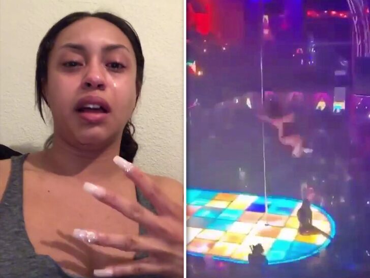 Stripper Falls Off 15 Foot Pole Continues To Twerk Despite Fall