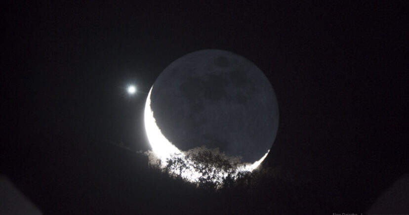 Venus And A Crescent Moon Will Be Seen In The Sky Side-By-Side In March