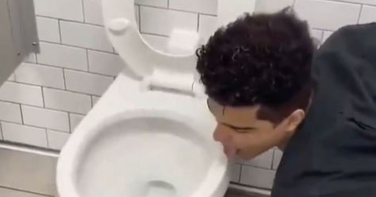 Dumb Man Who Licked Toilet Bowl For Coronavirus Challenge Gets Ill In