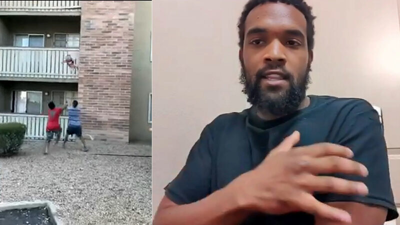 Former Footballer Catches Child Dropped From Burning Building By Mother ...