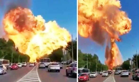 13 People Injured After Massive Blast Rips Through Gas Station In Russia
