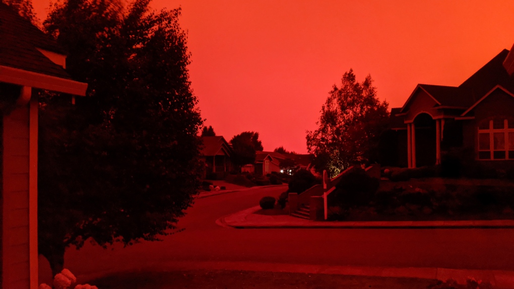 Sky Turns Bloody Red In Oregon As Wildfires Continue To Burn And