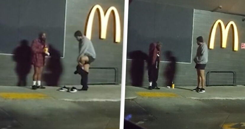 Good Samaritan Gives His Sweatpants To Homeless Man That Was Wearing Shorts On Cold Evening - Vimarsana News